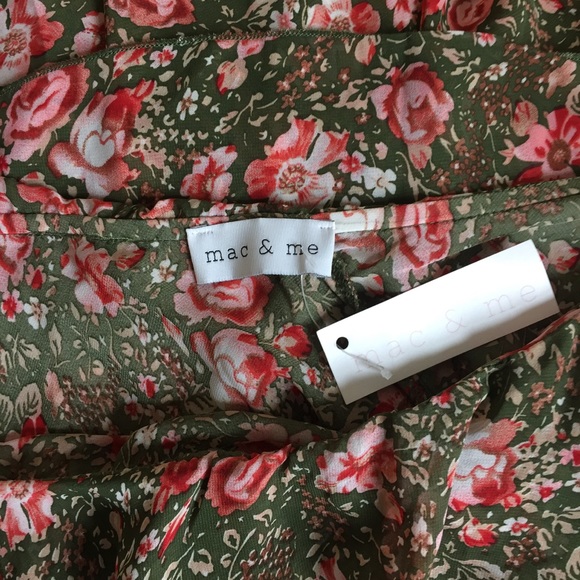 🆕 Mac&Me Ribbon Choker Ruffle Sleeve Top - Picture 4 of 5